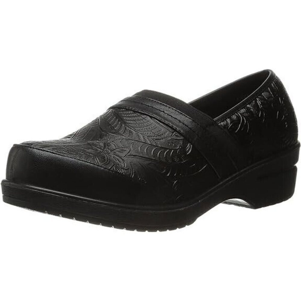 Easy Street Women's Origin, Black Tool Floralโ Design NEW 6.5 M Slip On